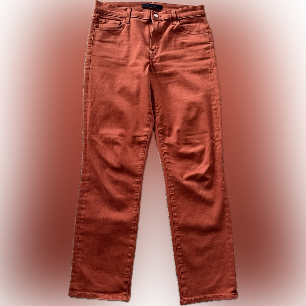 J Brand Terracotta/Rust Adele Jean Trousers